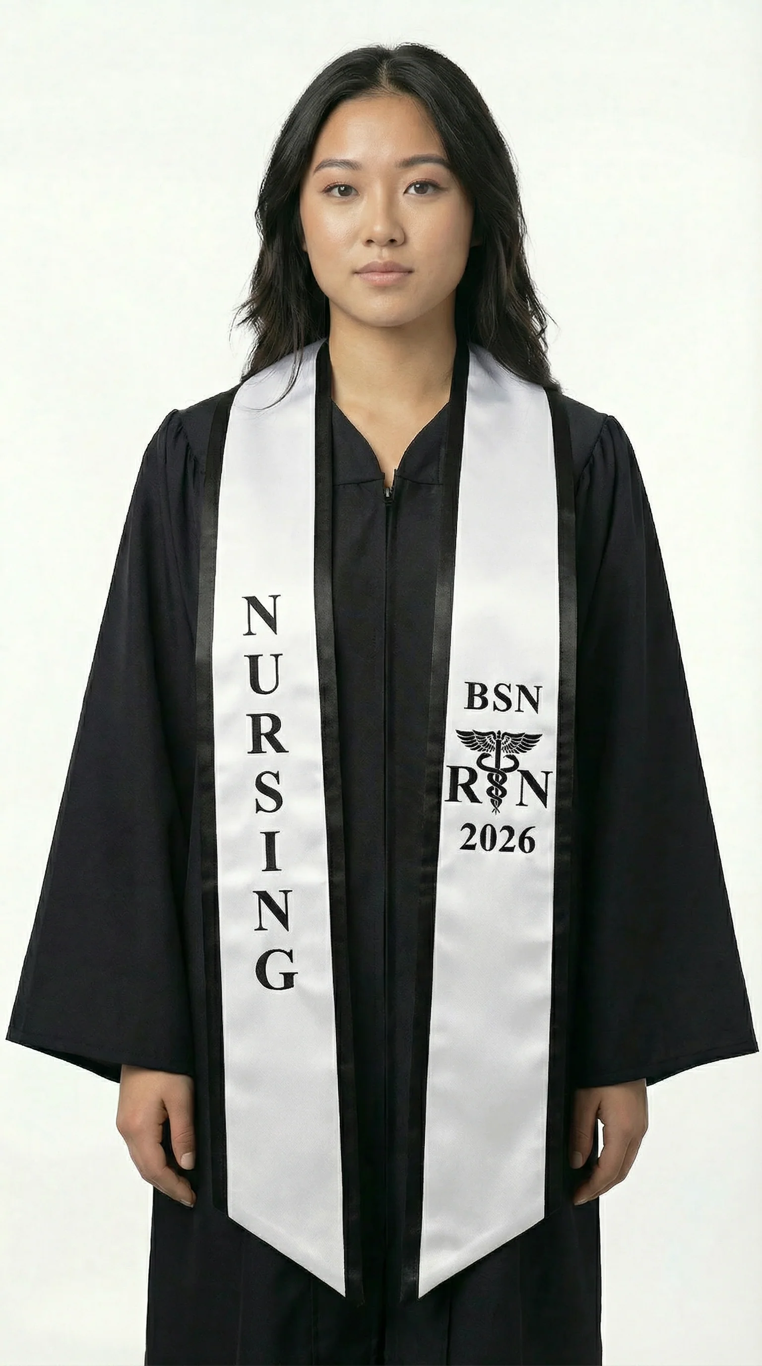 2026 BSN Nursing Graduation Stole with Trim - Image 3