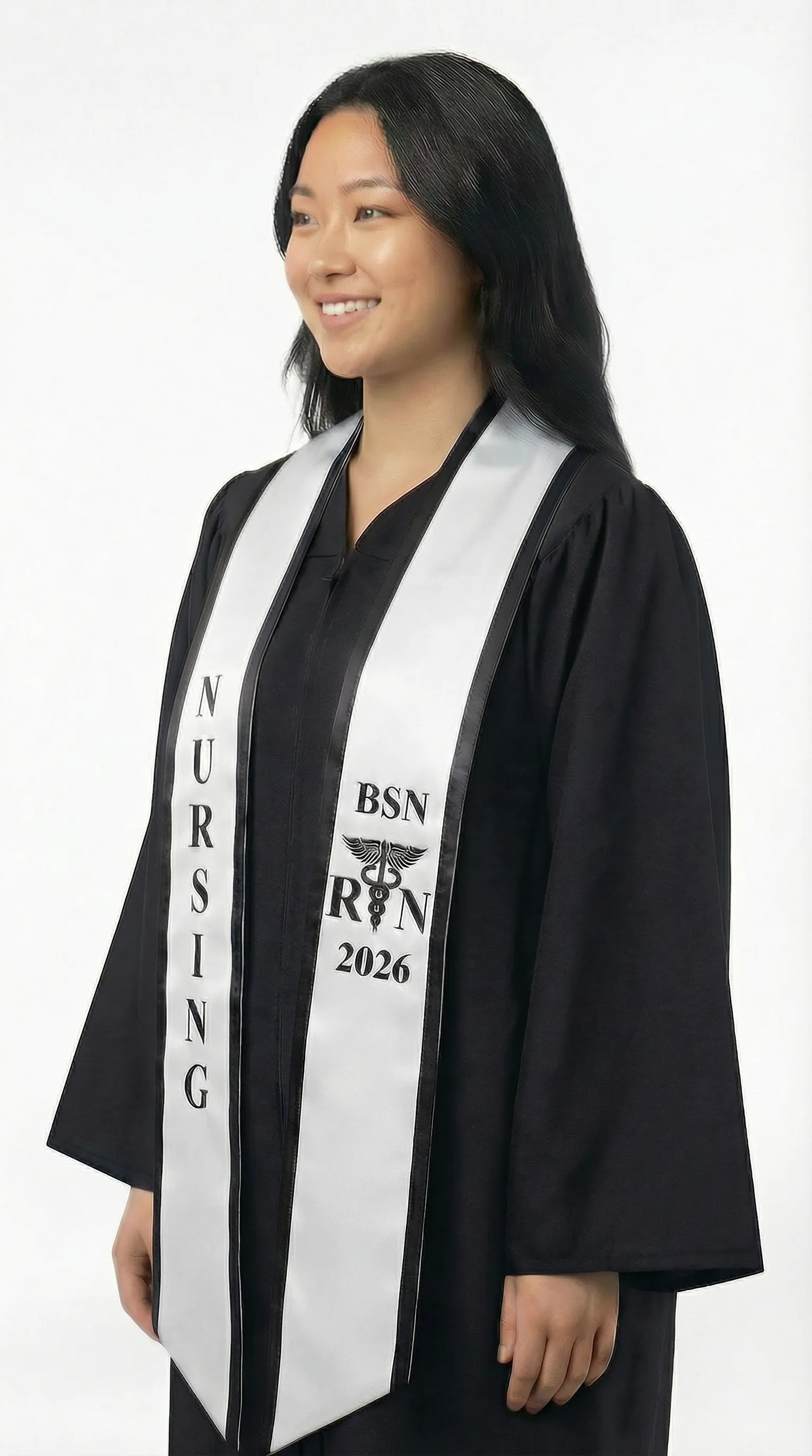 2026 BSN Nursing Graduation Stole with Trim - Image 4