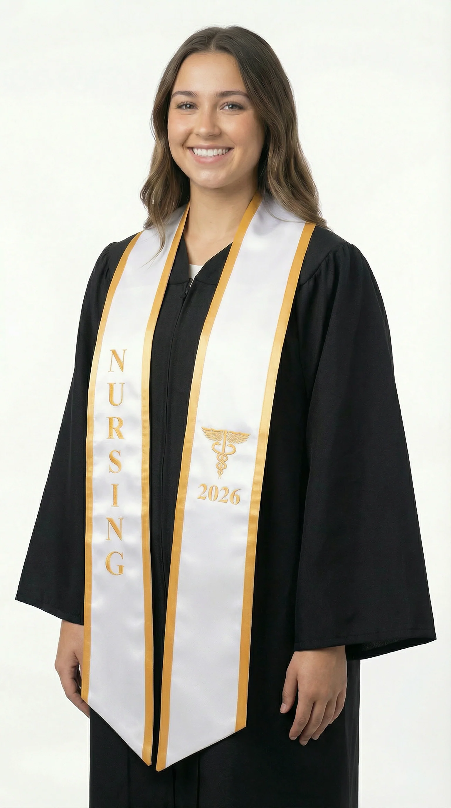 2026 Nursing Graduation Stole with Trim - Image 2