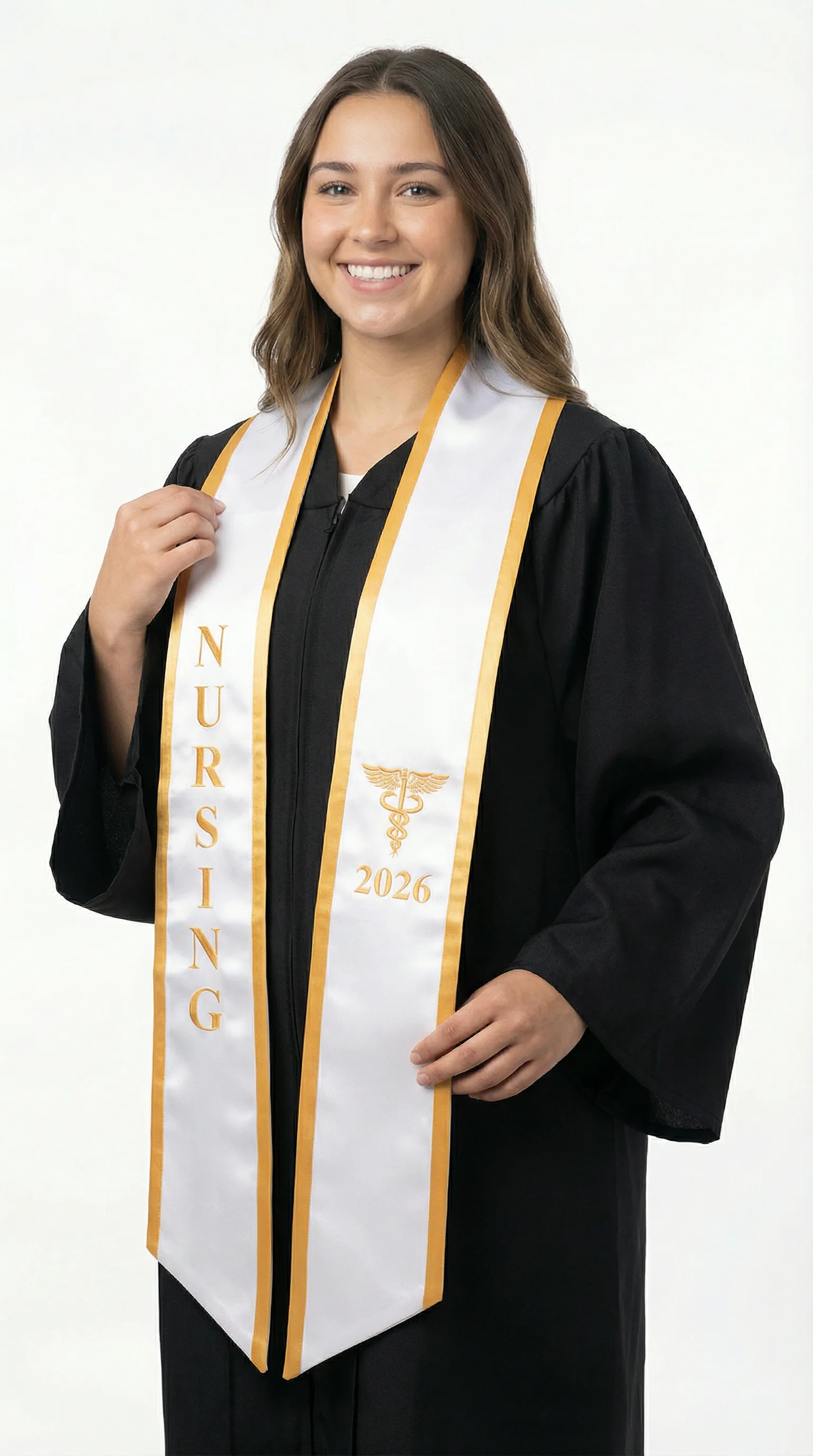 2026 Nursing Graduation Stole with Trim - Image 3