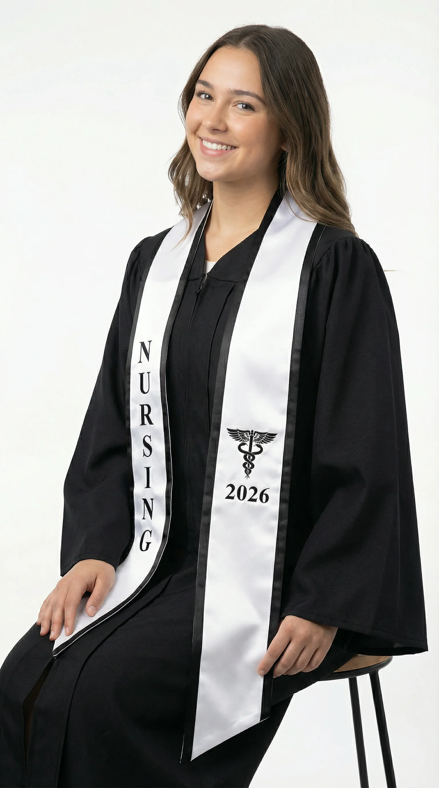 2026 Nursing Graduation Stole with Trim - Image 6