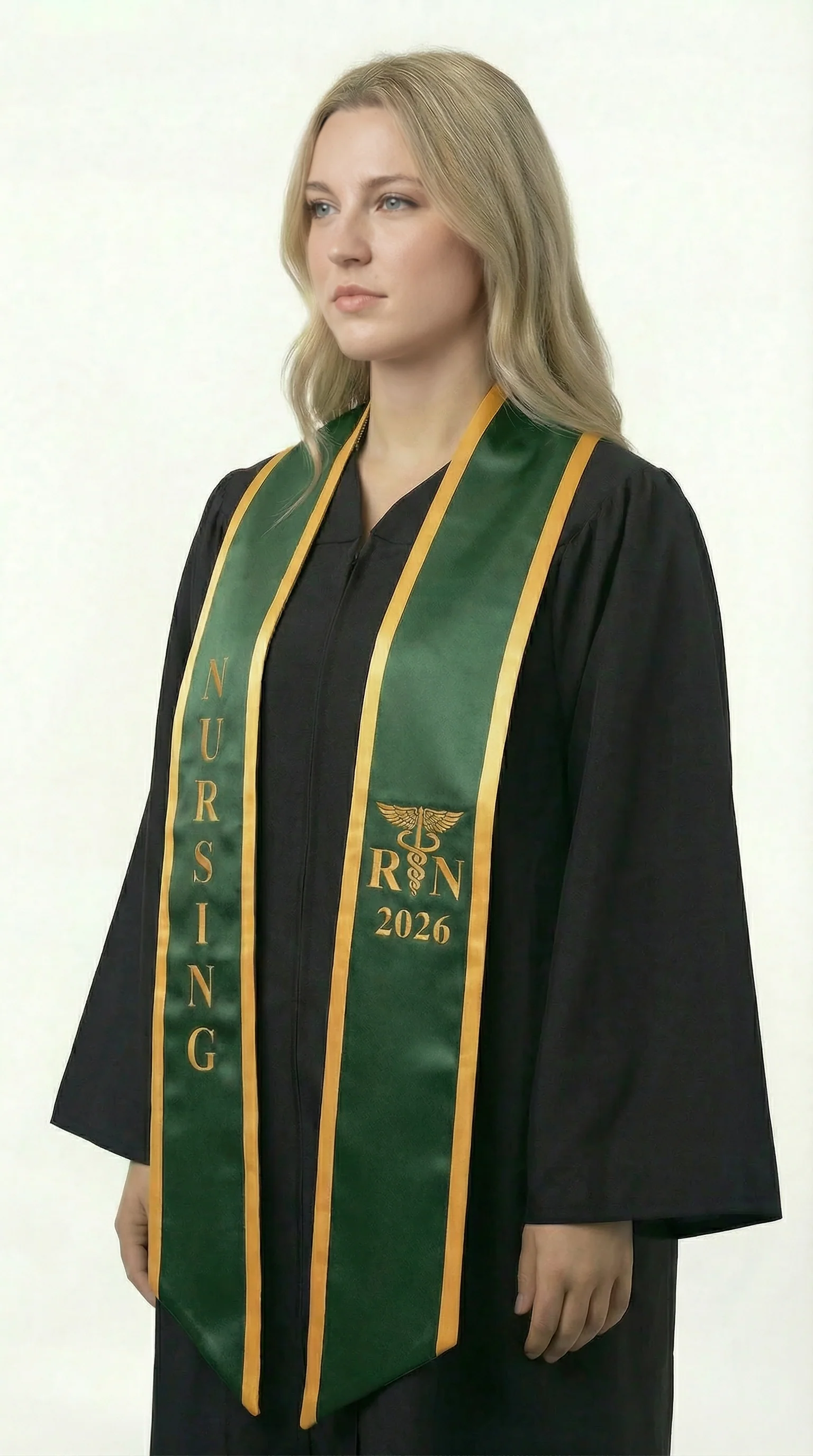 2026 RN Nursing Graduation Stole with Trim - Image 10