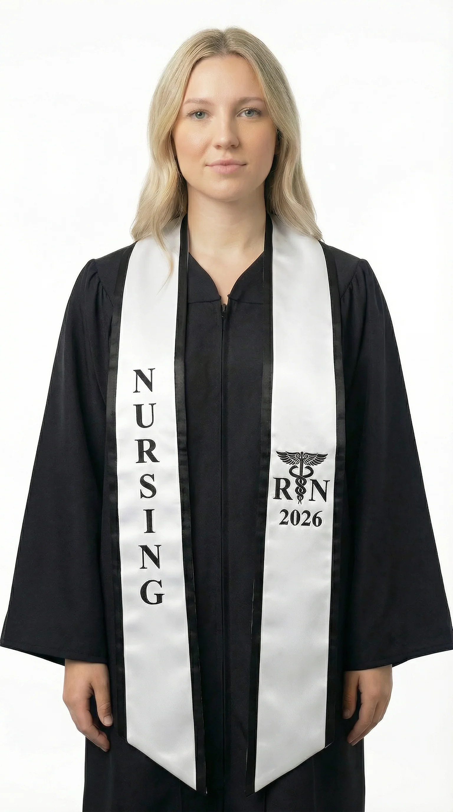 2026 RN Nursing Graduation Stole with Trim - Image 3