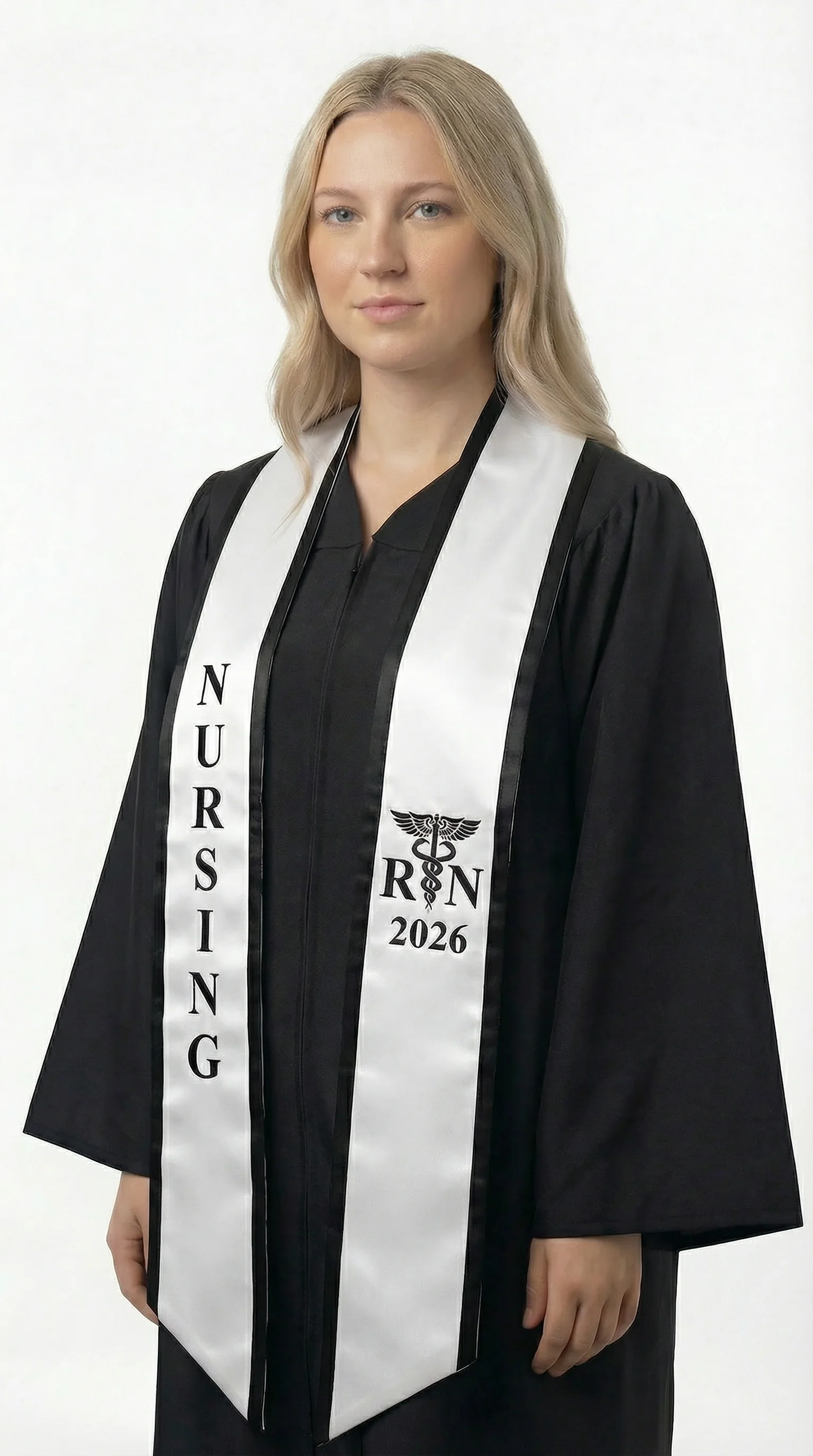 2026 RN Nursing Graduation Stole with Trim - Image 4