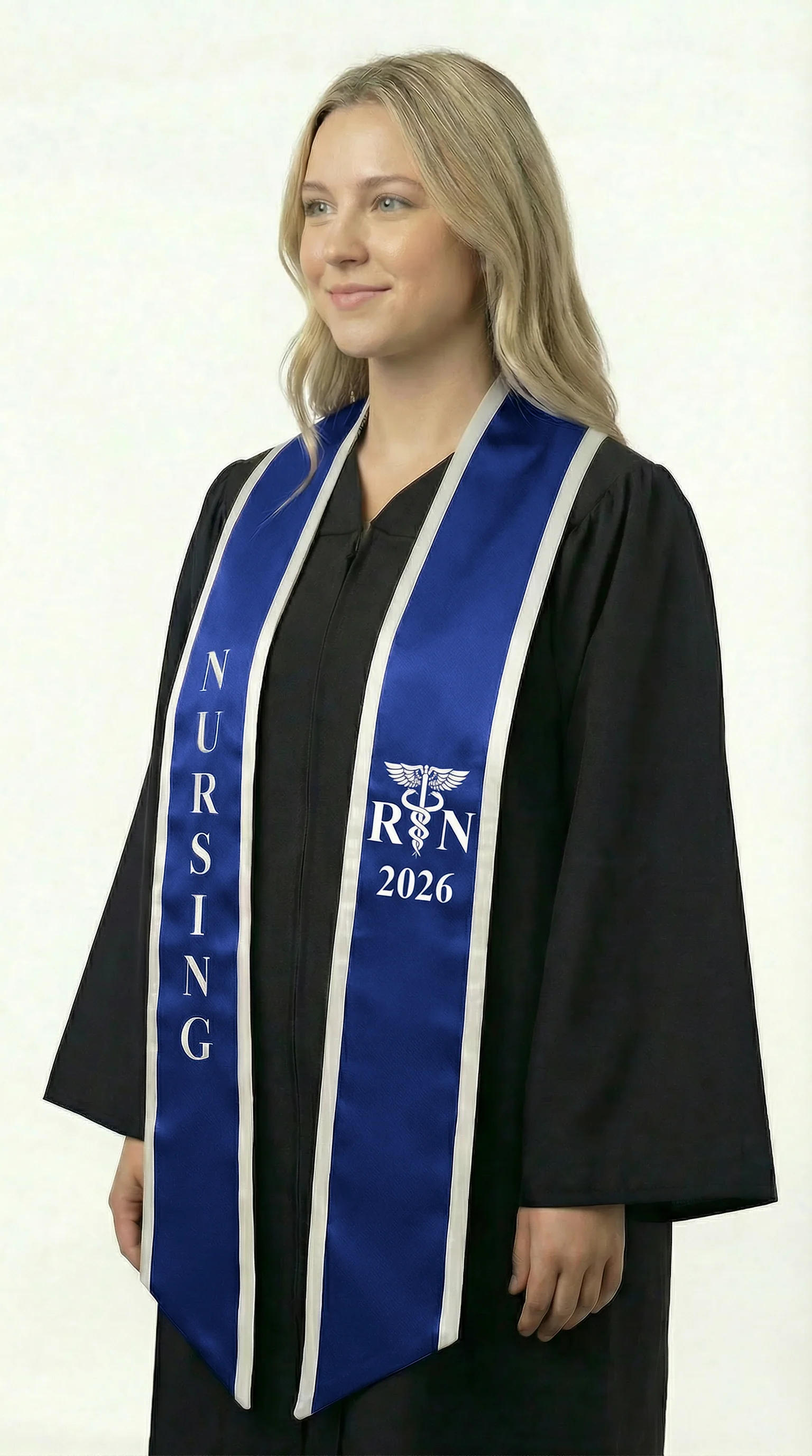 2026 RN Nursing Graduation Stole with Trim - Image 6