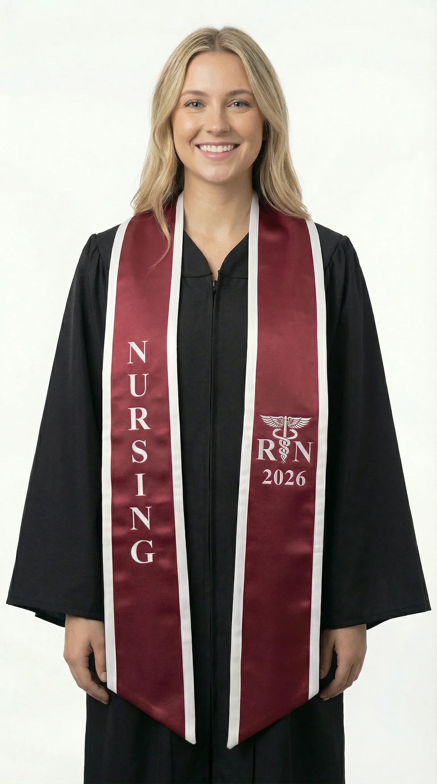 2026 RN Nursing Graduation Stole with Trim - Image 7