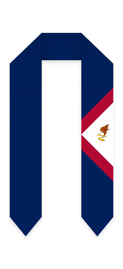 American Samoa Graduation Stole - American Samoa Flag Sash - Image 2