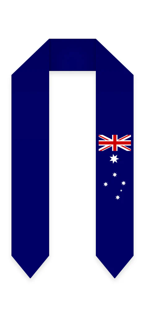 Australia Graduation Stole - Australian Flag Sash - Image 2