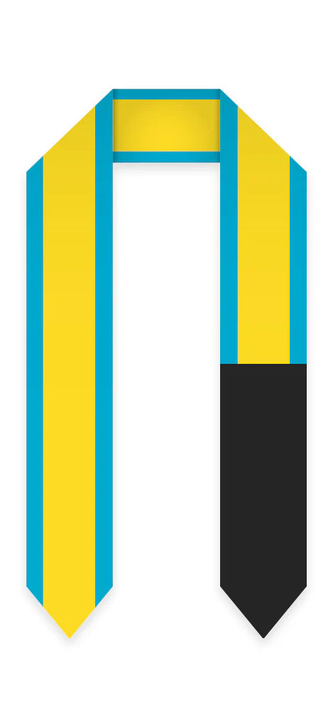 Bahamas Graduation Stole - Bahamas Flag Sash - Image 2