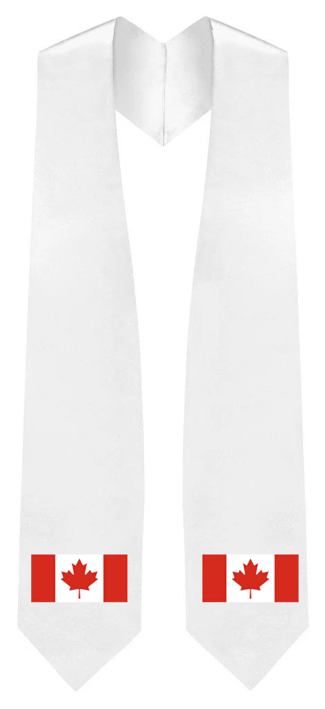 Canada Embroidered Patch Stole - Canadian Flag Patch Sash