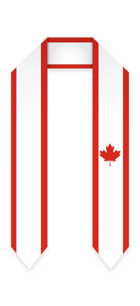 Canada Graduation Stole - Canada Flag Sash - Image 4