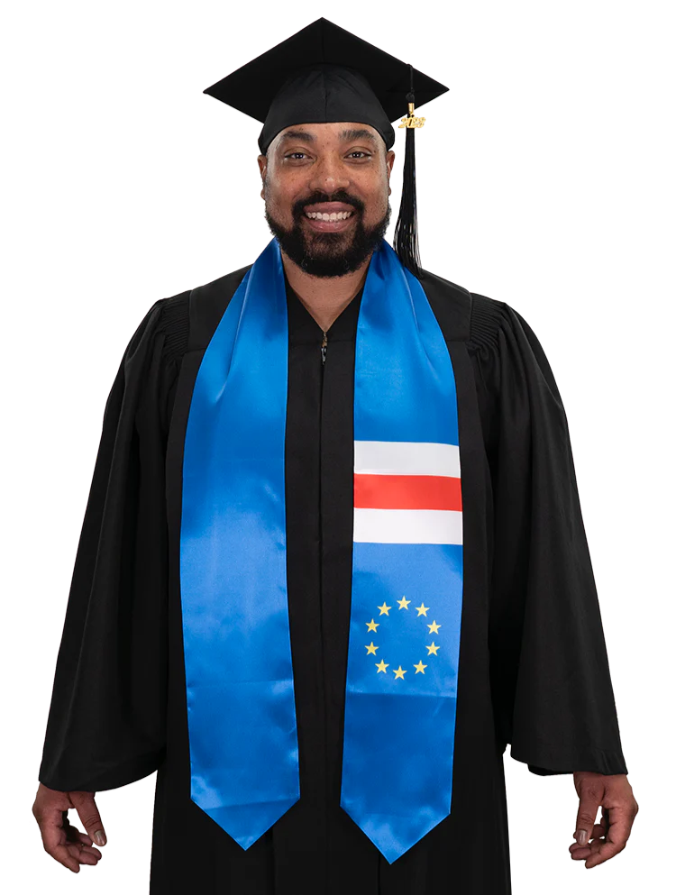 Cape Verde Graduation Stole -  Cape Verde Flag Sash