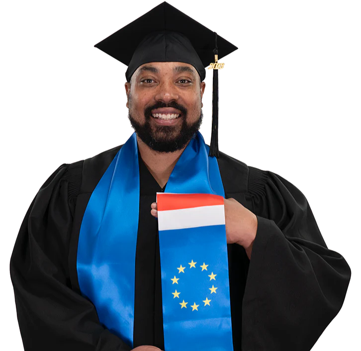 Cape Verde Graduation Stole -  Cape Verde Flag Sash - Image 2