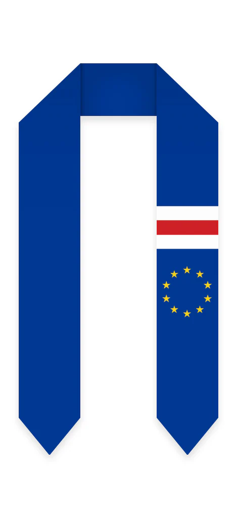 Cape Verde Graduation Stole -  Cape Verde Flag Sash - Image 4