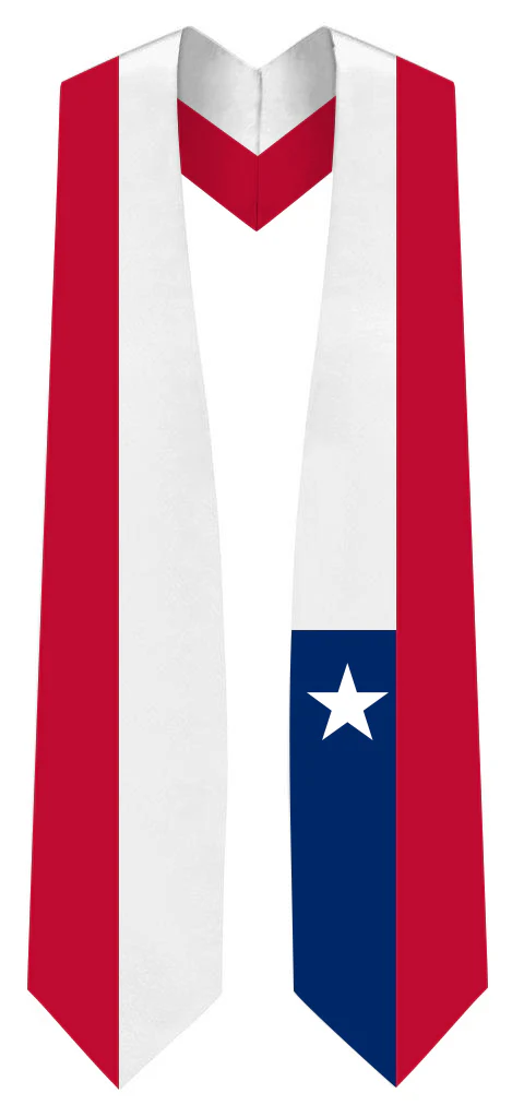 Chile Graduation Stole - Chile Flag Sash - Image 3