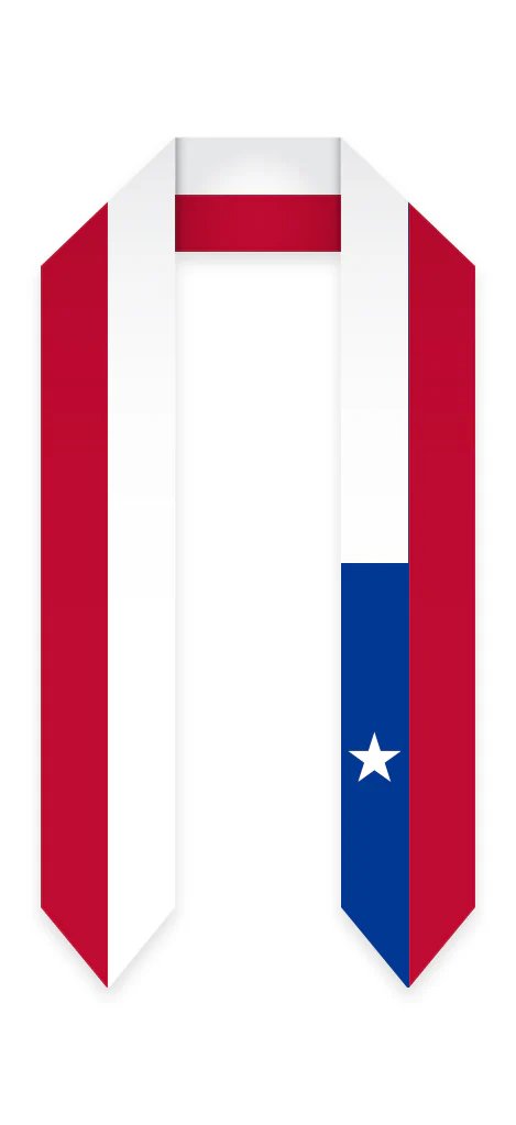 Chile Graduation Stole - Chile Flag Sash - Image 4