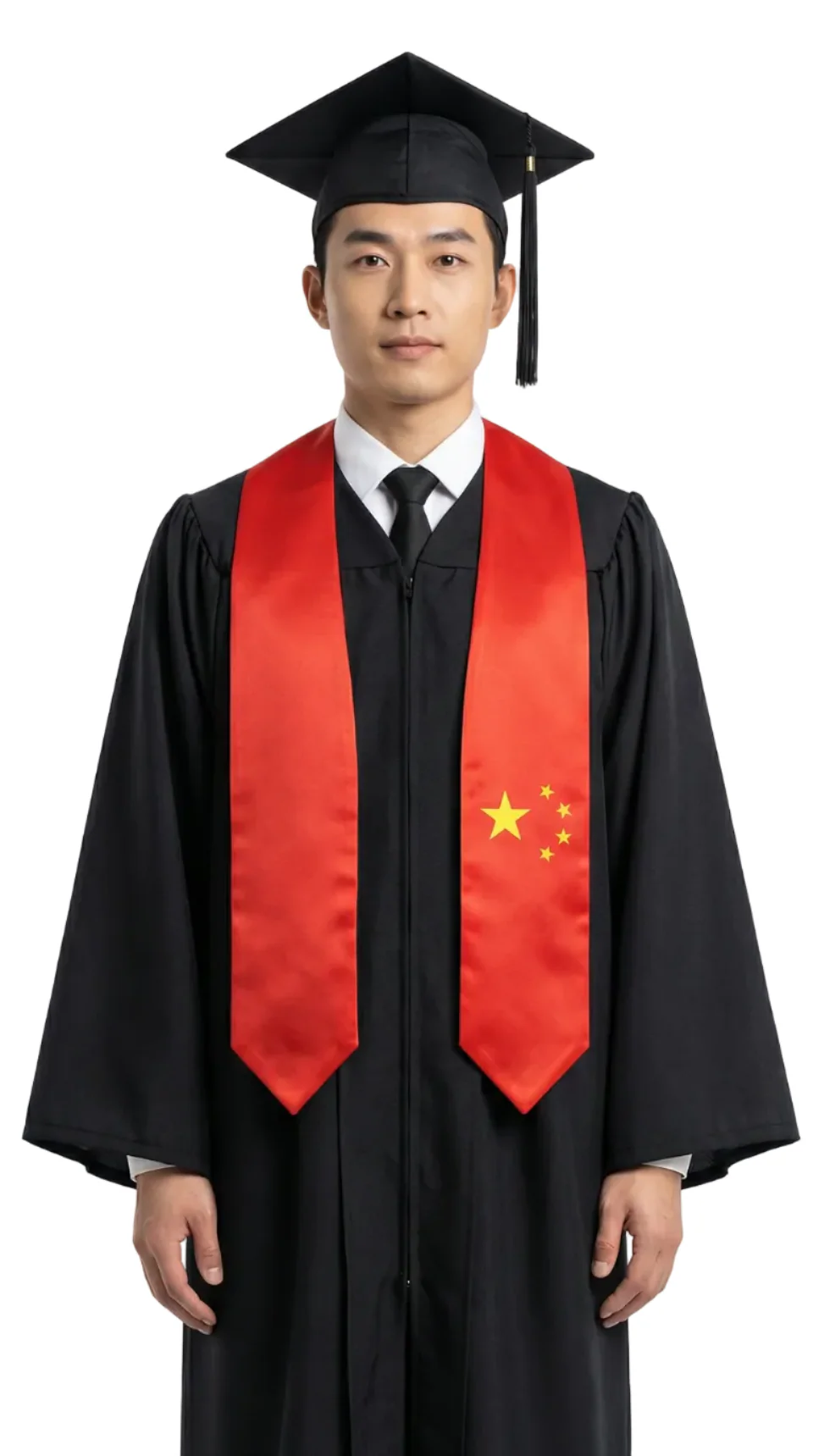 China Graduation Stole - China Flag Sash