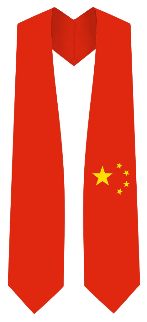China Graduation Stole - China Flag Sash - Image 2