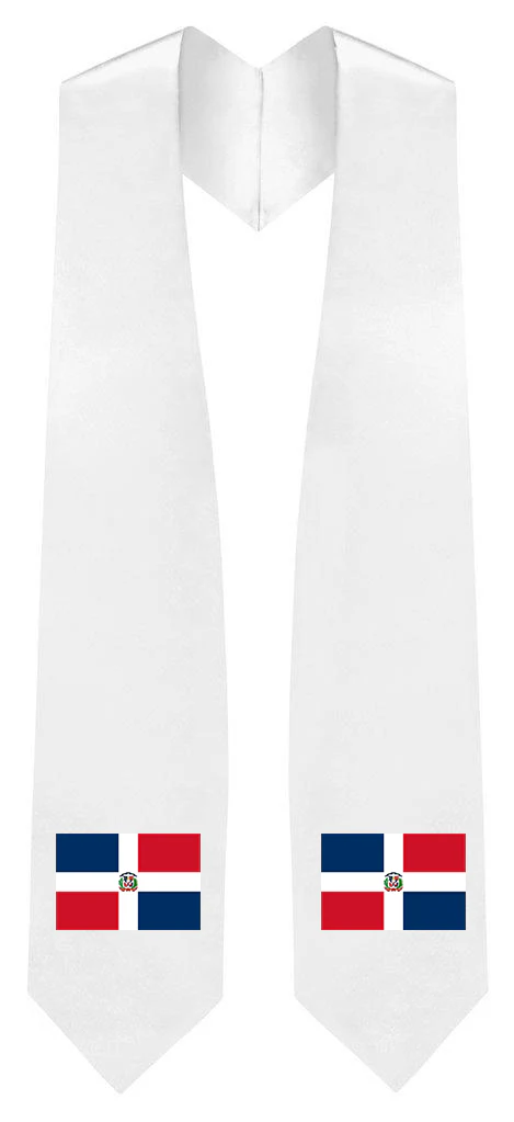 Dominican Republic Embroidered Patch Stole - Dominican Flag Patch Sash