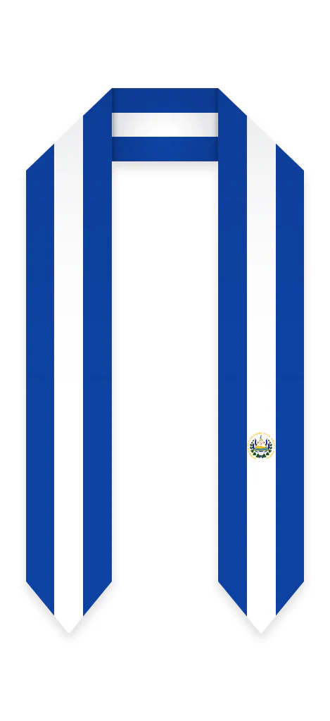 El Salvador Graduation Stole - El Salvadorian Flag Sash - Image 2