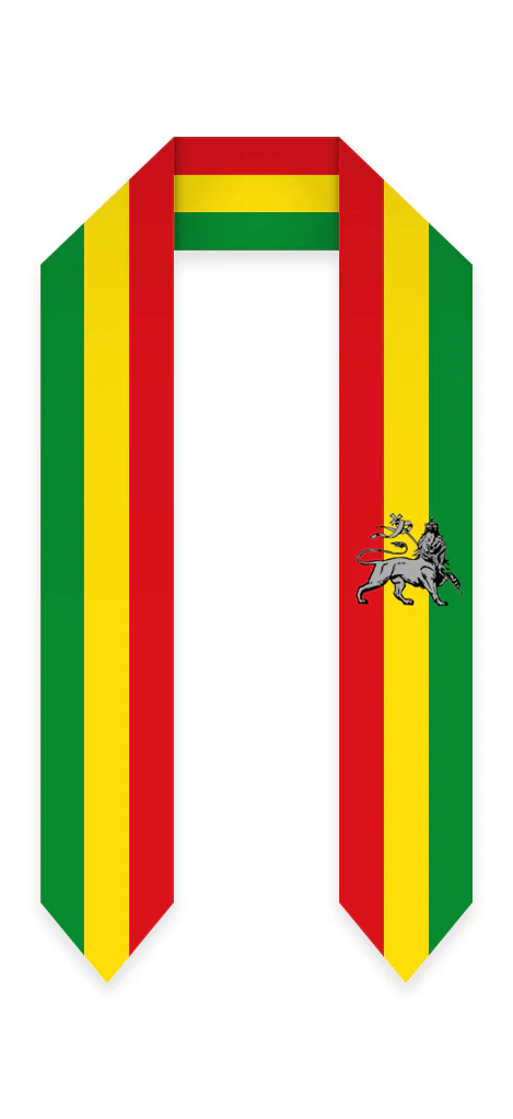 Ethiopia Graduation Stole -  Ethiopia Flag Sash - Image 4