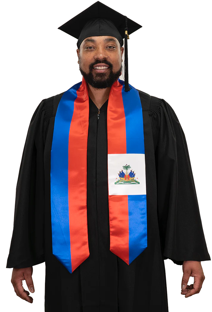 Haiti Graduation Stole - Haiti Flag Sash