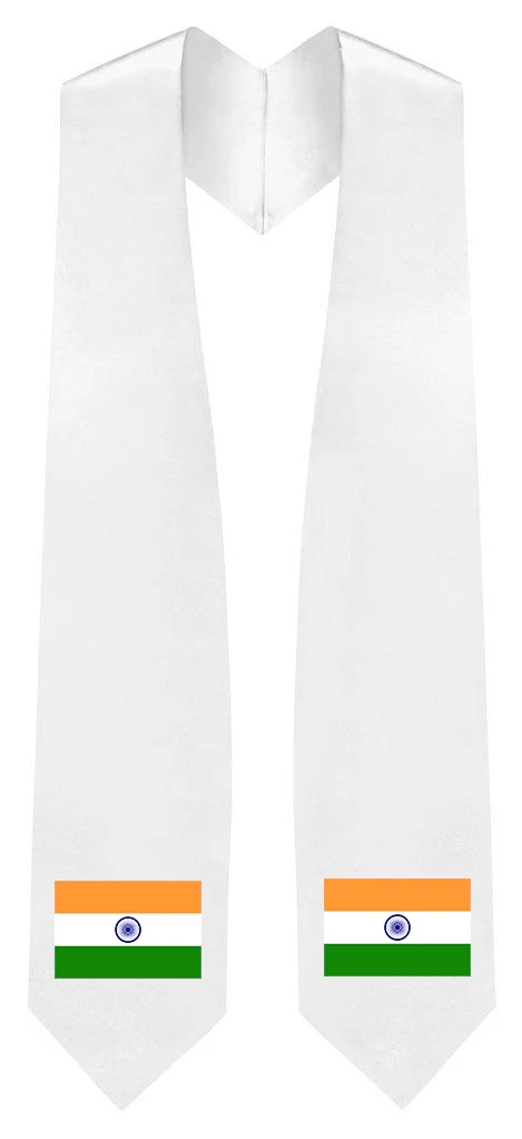 India Embroidered Patch Stole - Indian Flag Patch Sash