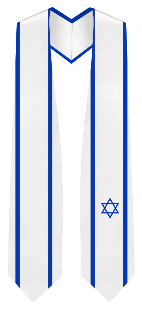 Israel Graduation Stole - Jewish Flag Sash - Image 2