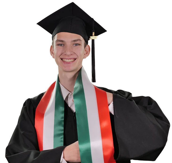 Italy Graduation Stole - Italy Flag Sash - Image 2