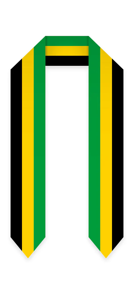 Jamaica Graduation Stole - Jamaican Flag Sash - Image 4