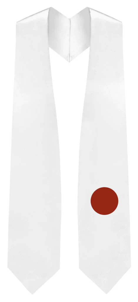 Japan Graduation Stole - Japanese Flag Sash - Image 2