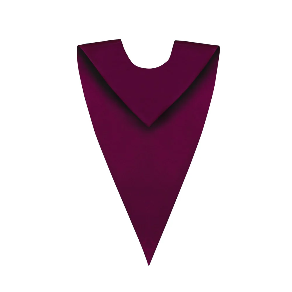 Maroon V-Neck Choir Stole