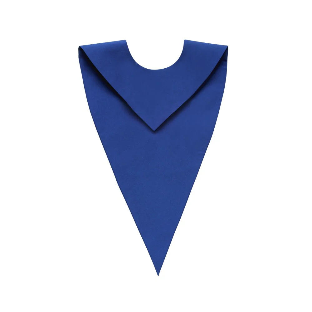 Royal Blue V-Neck Choir Stole