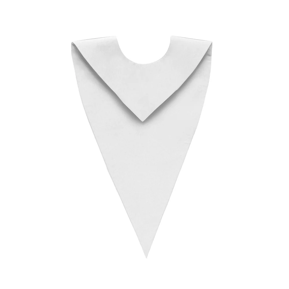 White V-Neck Choir Stole