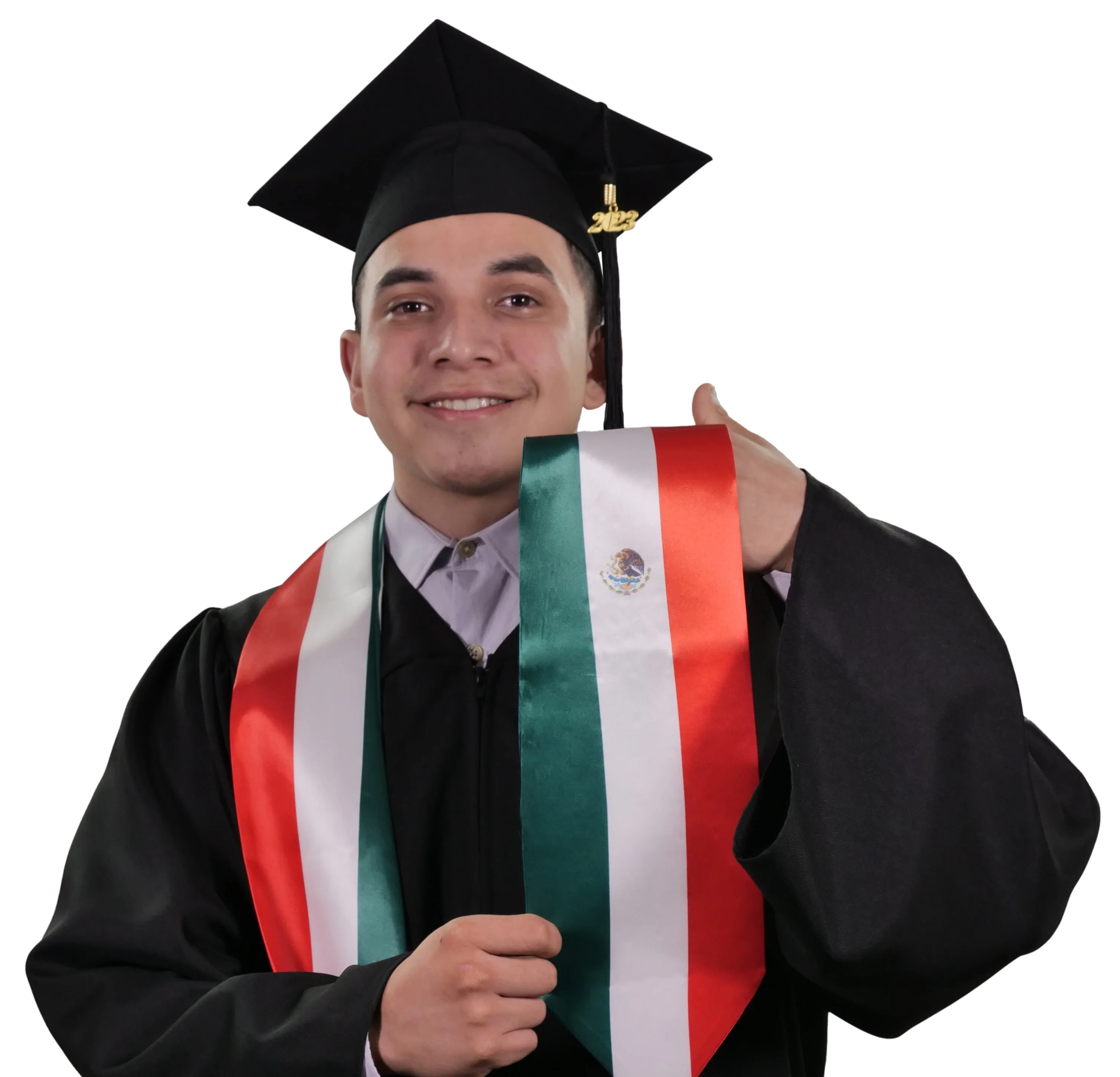 Mexico Graduation Stole - Mexico Flag Sash - Image 2
