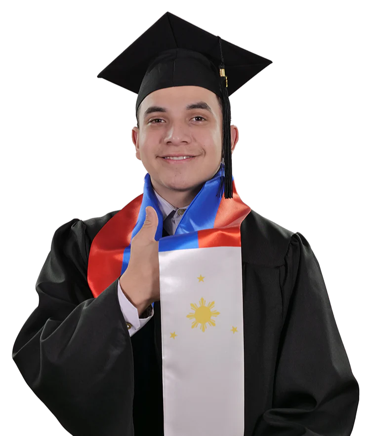Philippines Graduation Stole - Filipino Flag Sash - Image 2