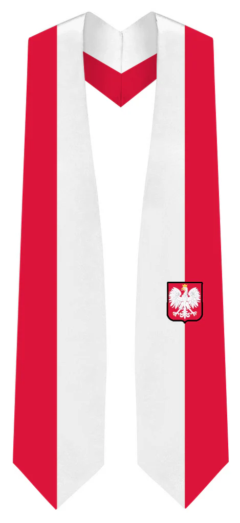 Poland Graduation Stole - Poland Flag Sash - Image 2