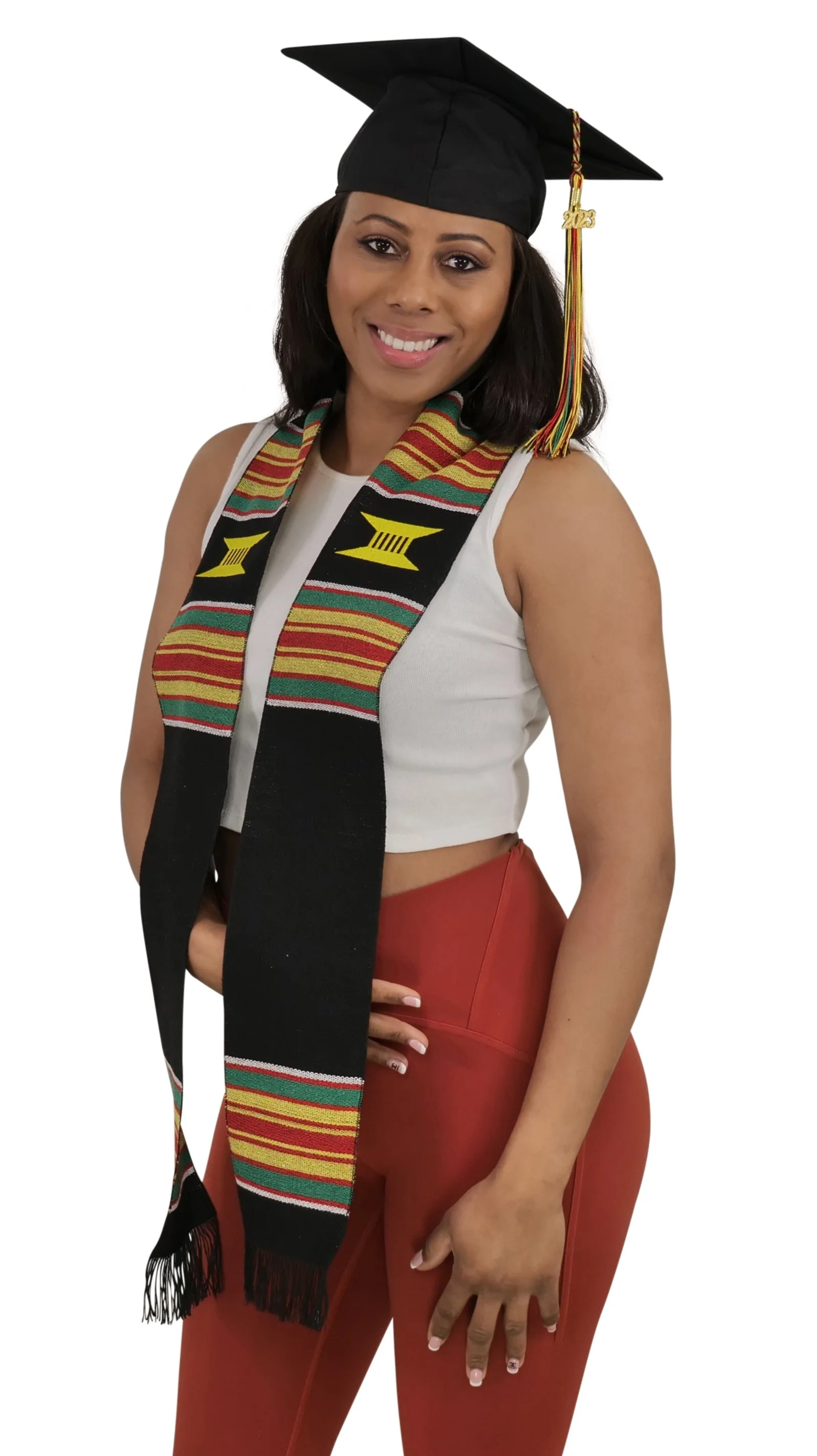 Ready to Customize Kente Cloth Graduation Stole - Image 3
