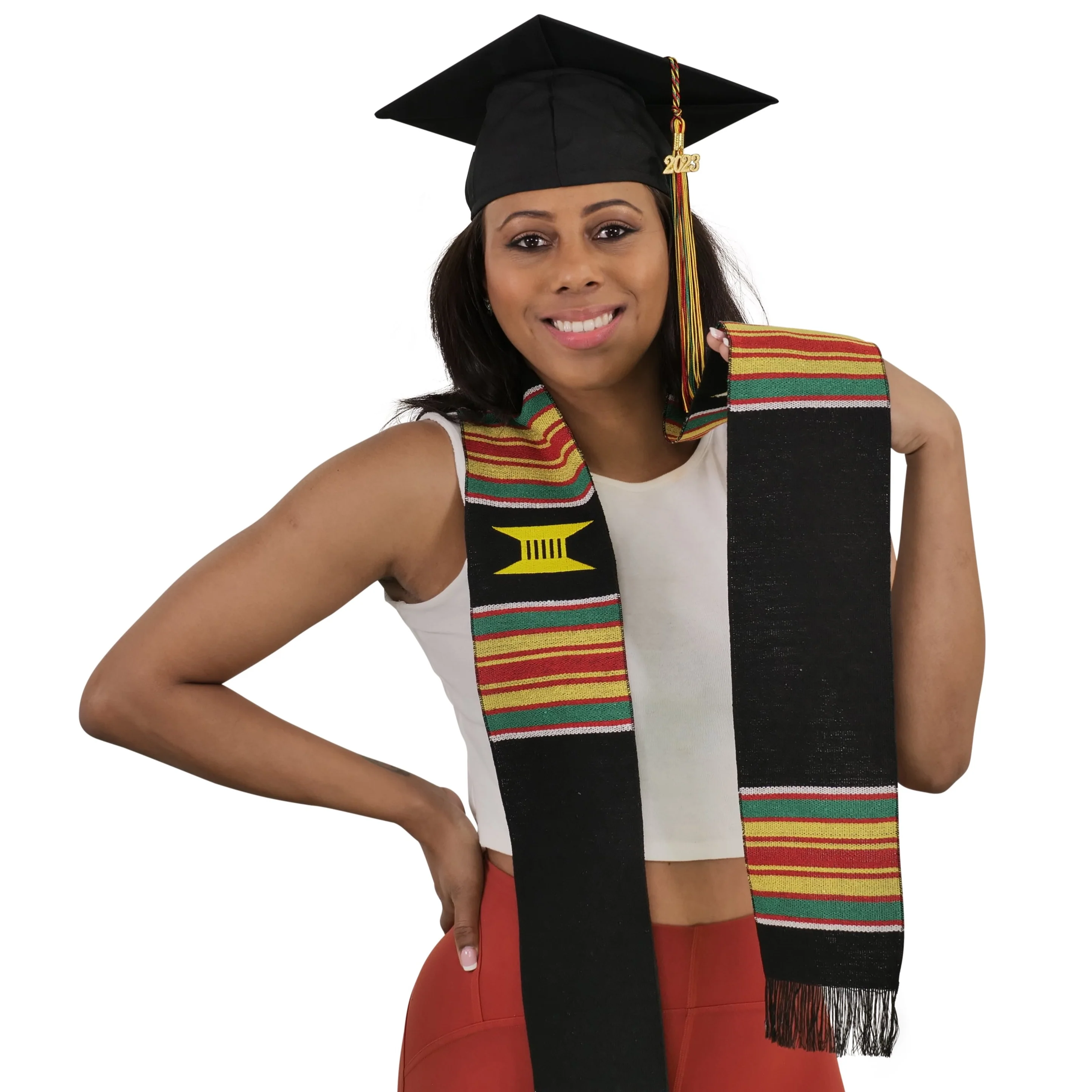 Ready to Customize Kente Cloth Graduation Stole - Image 4
