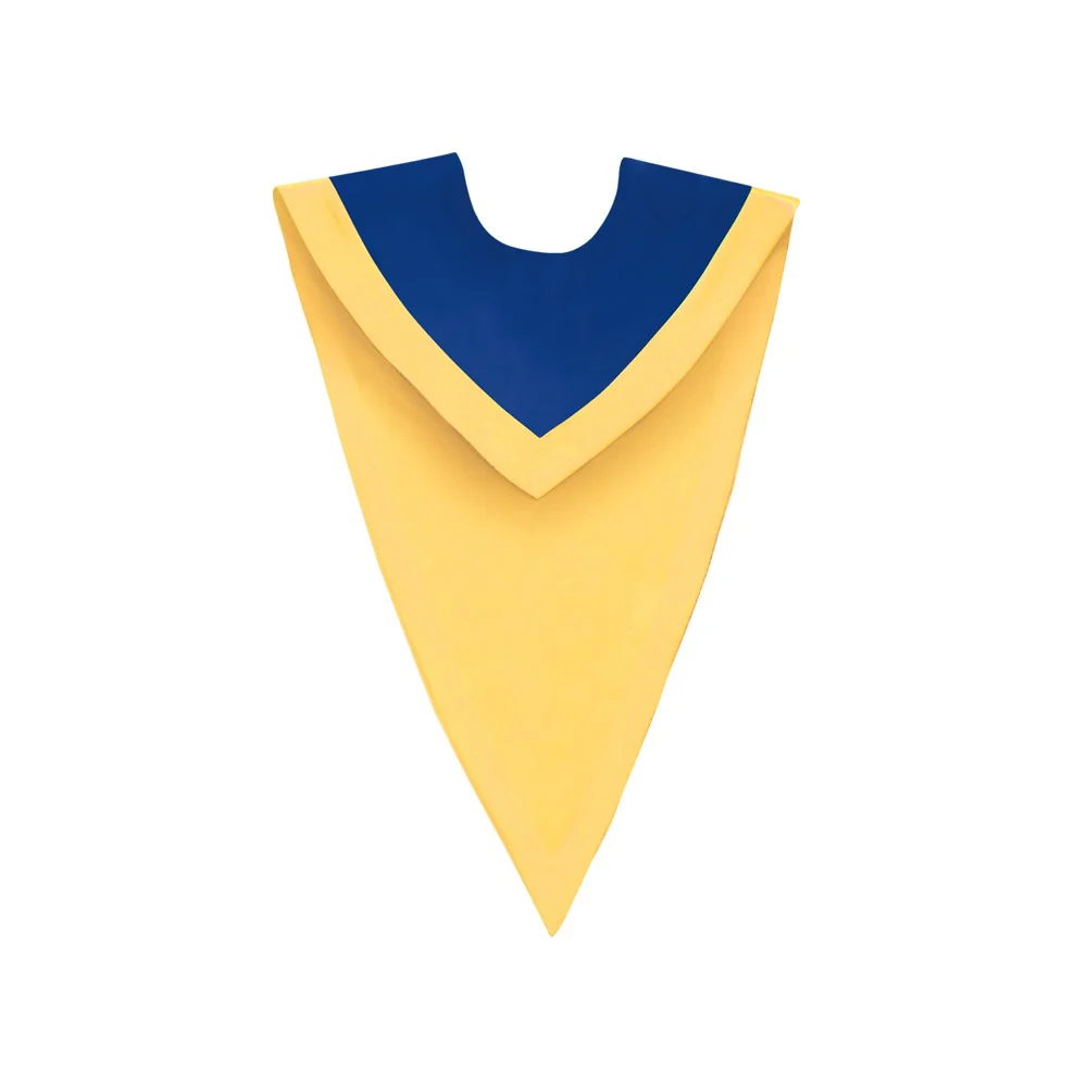 Royal Blue/Gold V-Neck Choir Stole