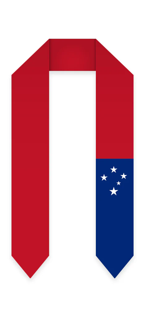 Samoa Graduation Stole - Samoan Flag Sash - Image 2