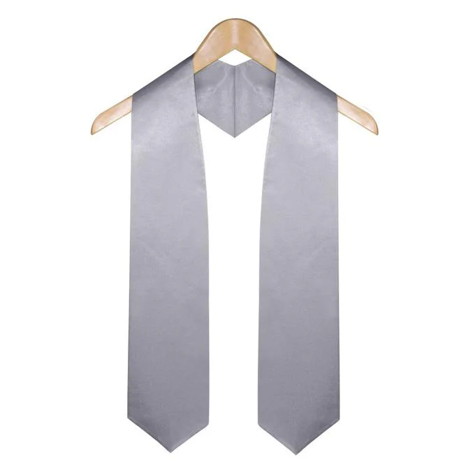 Silver Graduation Stole