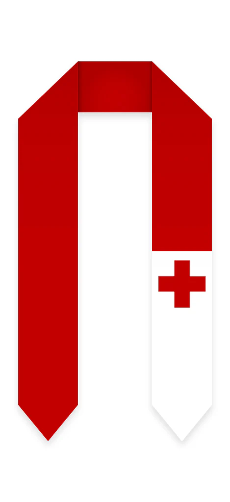 Tonga Graduation Stole - Tonga Flag Sash - Image 2