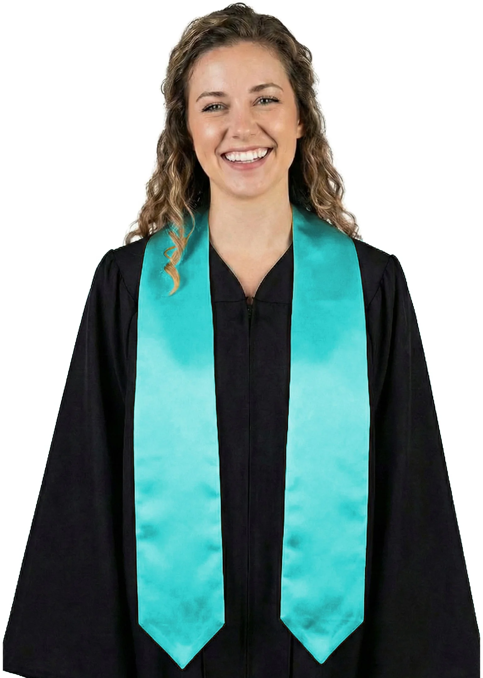 Turquoise High School Graduation Stole