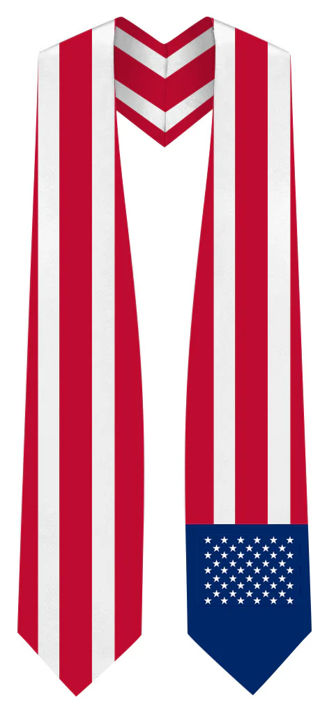 USA Graduation Stole - USA Flag Sash - Image 3