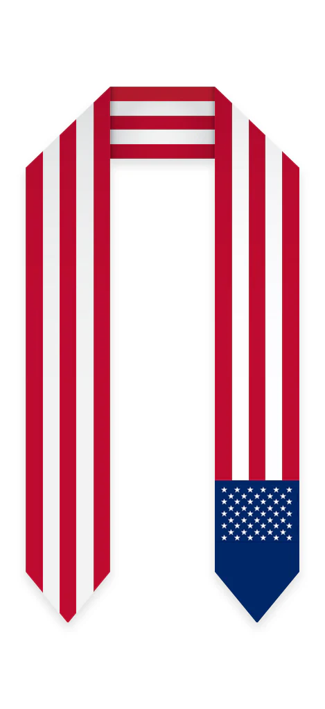 USA Graduation Stole - USA Flag Sash - Image 4