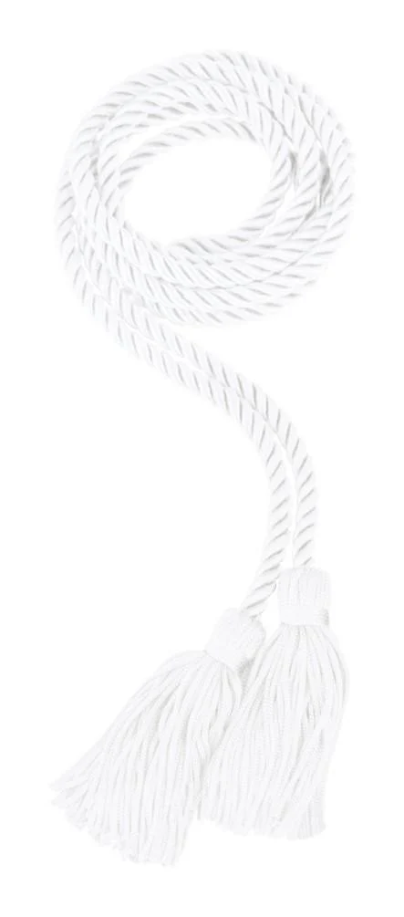 White Graduation Honor Cord - College & High School Graduation Cords
