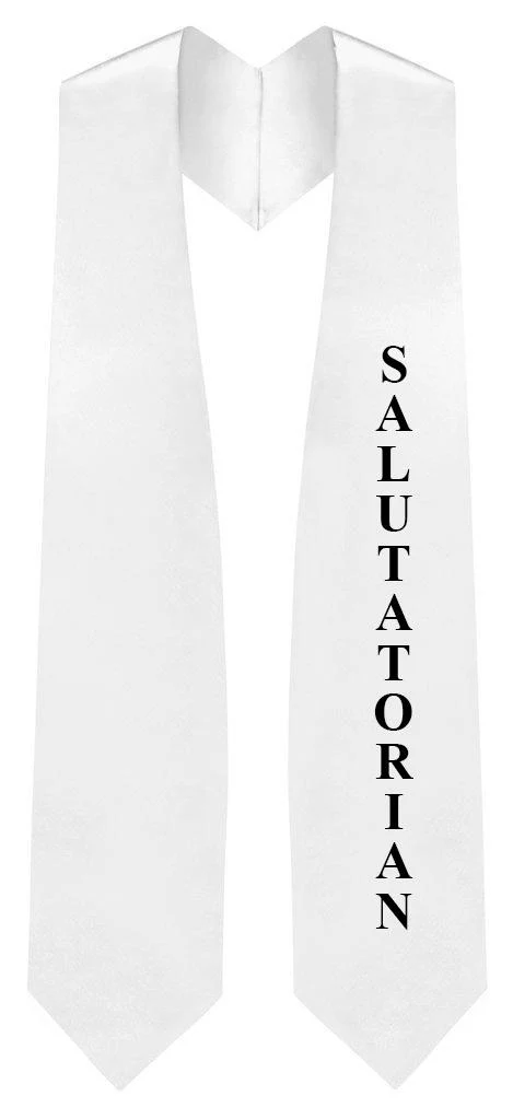 White Salutatorian Stole