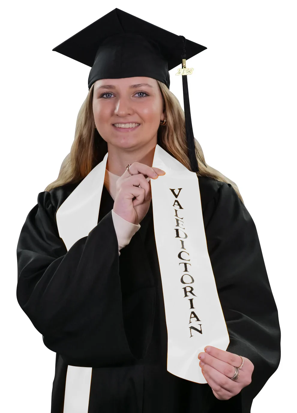 White Valedictorian Stole - Image 2