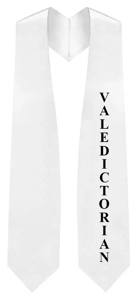 White Valedictorian Stole - Image 3